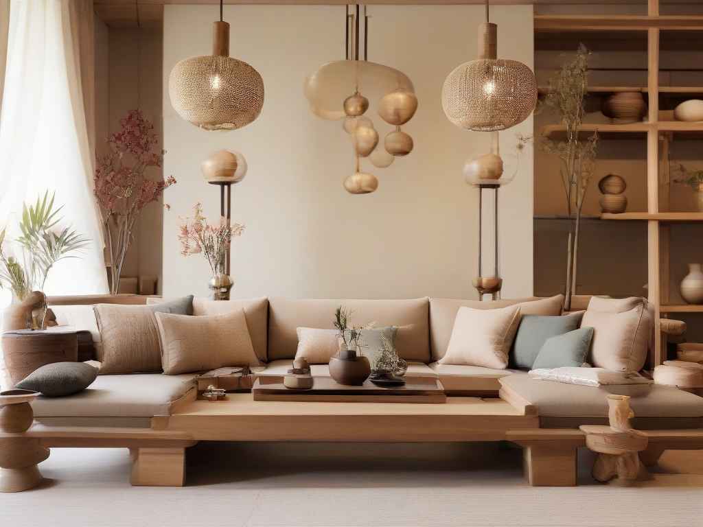 Furniture and Layout in Japandi interior design